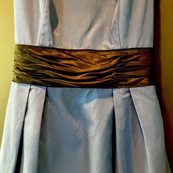 Club Monaco blue and black fit and flare dress size 4 - Picture 4 of 5